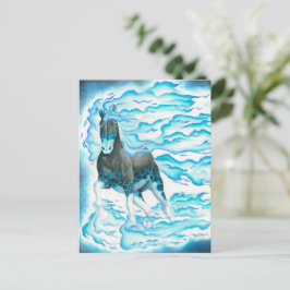 Postal Caballo Fantasma de Llama Azul