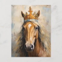 Caballo lindo en una corona