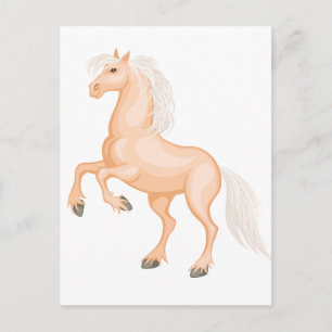 Postal Caballo Lindo Poni Ecuestre Hola, Amor, Te Extraño