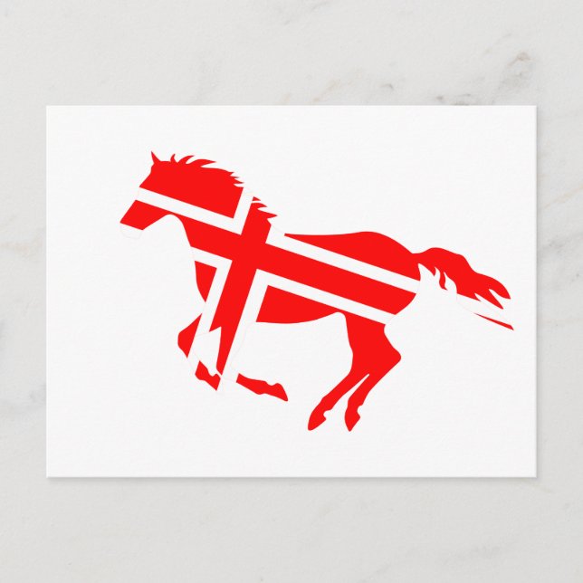 Postal Caballo marcado (Anverso)