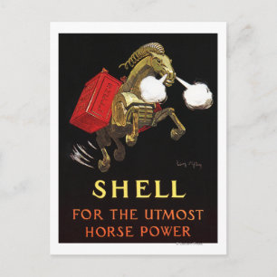 Postal Caballo Mecánico con Aceite de Shell