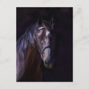 Postal Caballo oscuro