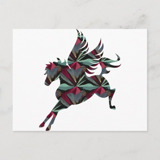 Postal Caballo Pegasus (Anverso)