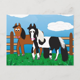 Postal caballo personalizado