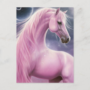 Postal Caballo rosa