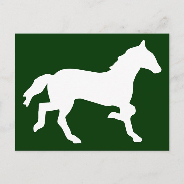 Postal caballo simple (Anverso)