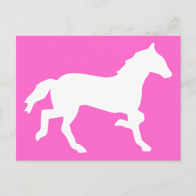 Postal caballo simple (Anverso)