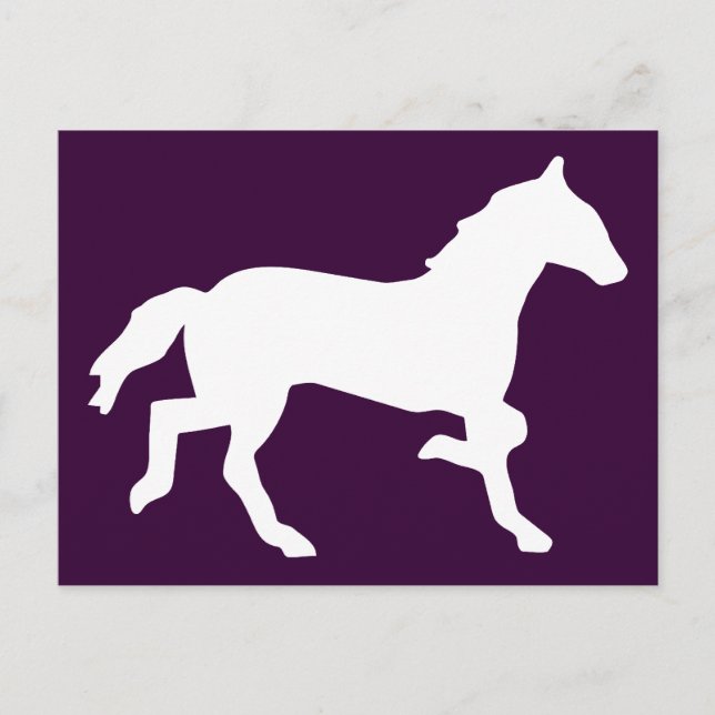 Postal caballo simple (Anverso)