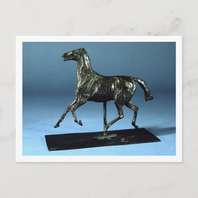 Postal Caballo trotando (bronce) (Anverso)