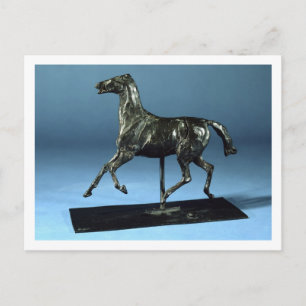 Postal Caballo trotando (bronce)