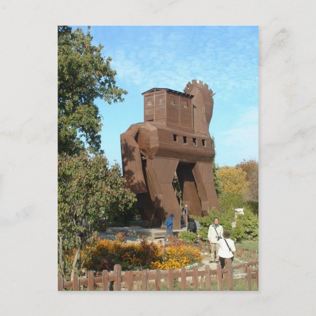 Postal Caballo Troyan (Anverso)