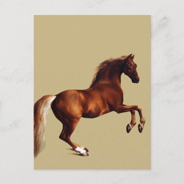 Postal Caballo Whistlejacket de George Stubbs (Anverso)