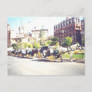 Postal Caballo y Carraige Valencia España