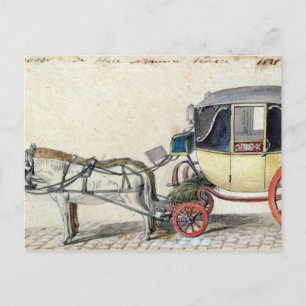 Postal Caballo y transporte, 1825