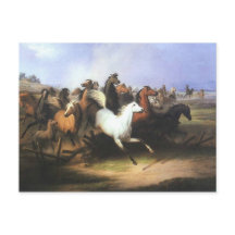 Caballos de carreras de arte clásico