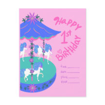 Caballos de Carrusel 1er cumpleaños