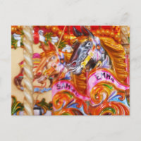Caballos de carrusel brillantes