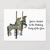 Caballos de Carusel Bonito Tiovivo Cumpleaños