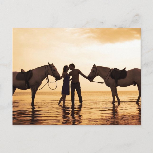 Postal Caballos Pareja (Anverso)