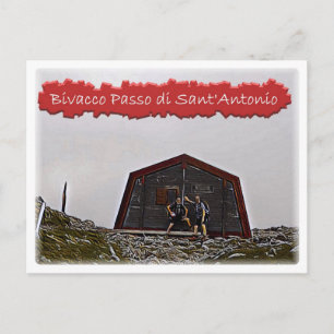 Postal cabaña alpina Bivacco Passo Sant Antonio Dolomiti