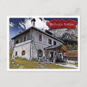 Postal Cabaña alpina italiana Baion - Elio Boni - Dolomit