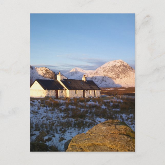 Postal Cabaña Blackrock, Glencoe, Highlands, Escocia (Anverso)