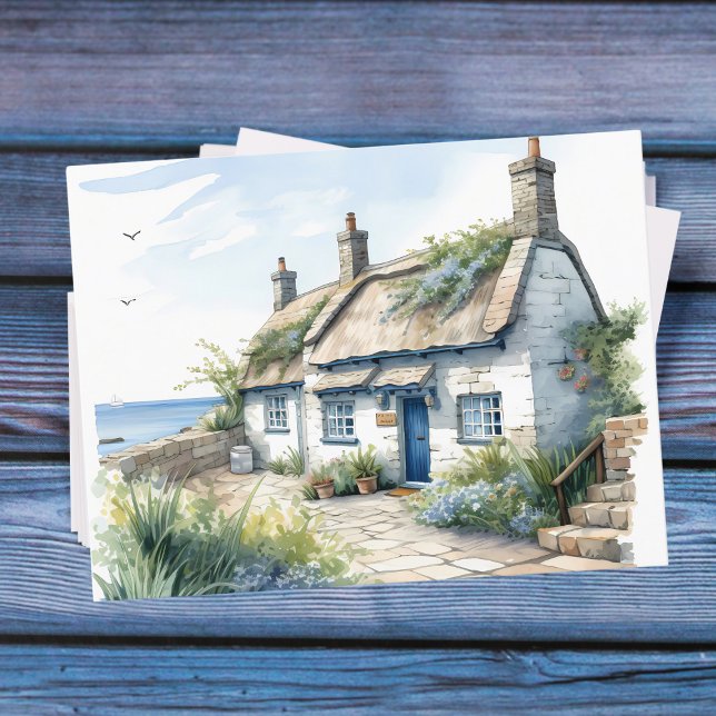 Postal Cabaña costera acuática Cornwall (Subido por el creador)