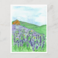 Cabaña de campo de lavanda de miel de abeja