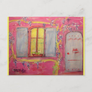 Postal cabaña de glicinia