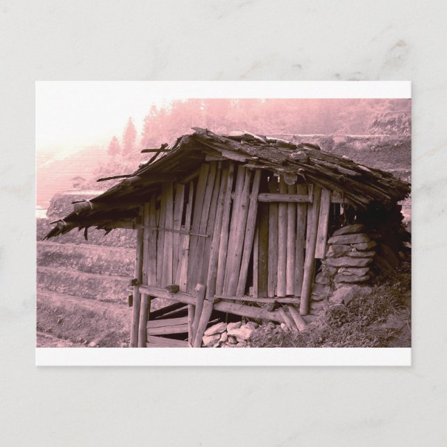 Postal Cabaña de granjeros (Anverso)