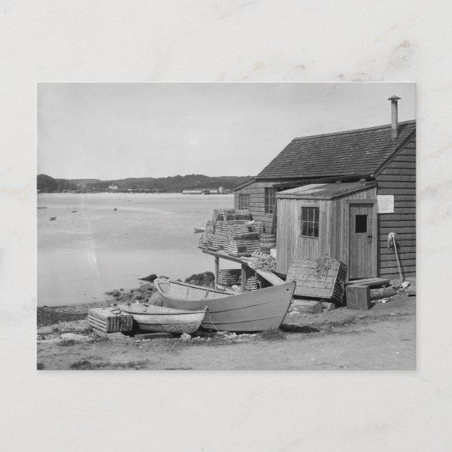 Postal Cabaña de pescador, 1900 (Anverso)