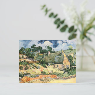 Postal Cabañas de paja en Cordeville Vincent van Gogh
