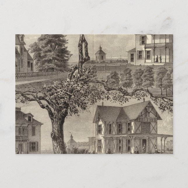 Postal Cabañas de WC Hamilton, Spring Lake, NJ (Anverso)