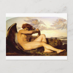 Postal Cabanel Alexandre Fallen Angel