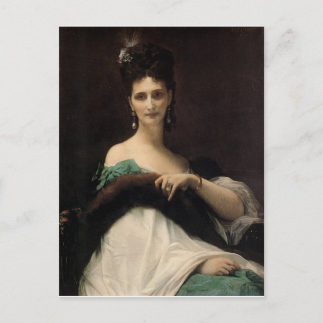 Postal Cabanel Alexandre La Comtesse de Keller 1873 (Anverso)