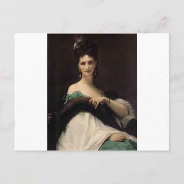 Postal Cabanel Alexandre La Comtesse de Keller 1873 (Anverso)