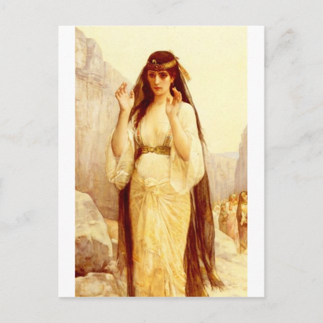 Postal Cabanel Alexandre La Hija De Jephthah 1879 (Anverso)