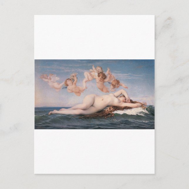 Postal Cabanel El nacimiento de Venus 1863 (Anverso)