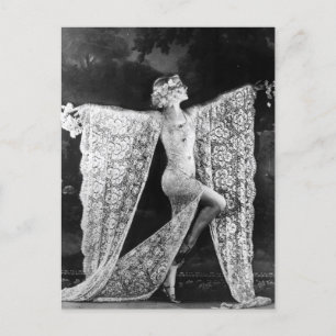 Postal Cabaret Dancer de París