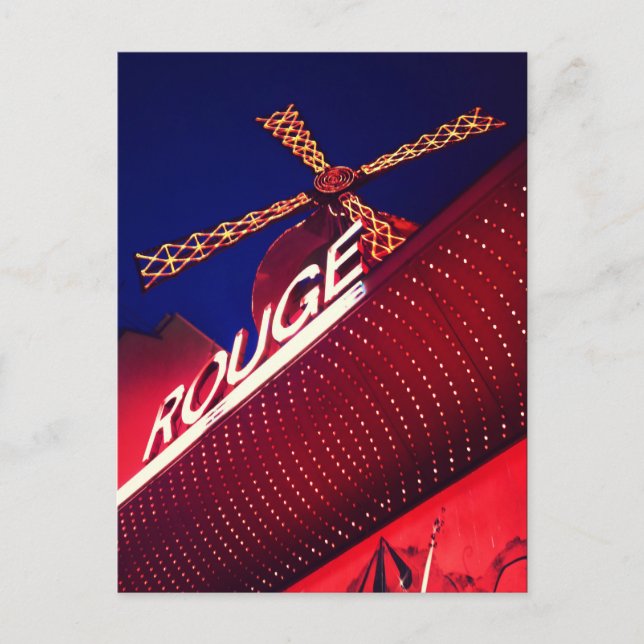 Postal Cabaret de vida nocturna de París Quartier Pigalle (Anverso)