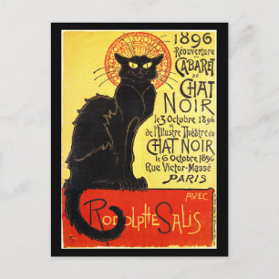 Postal Cabaret du Chat Noir, Steinlen