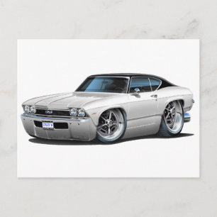 Postal Cabecera negra de la Chevelle de 1968