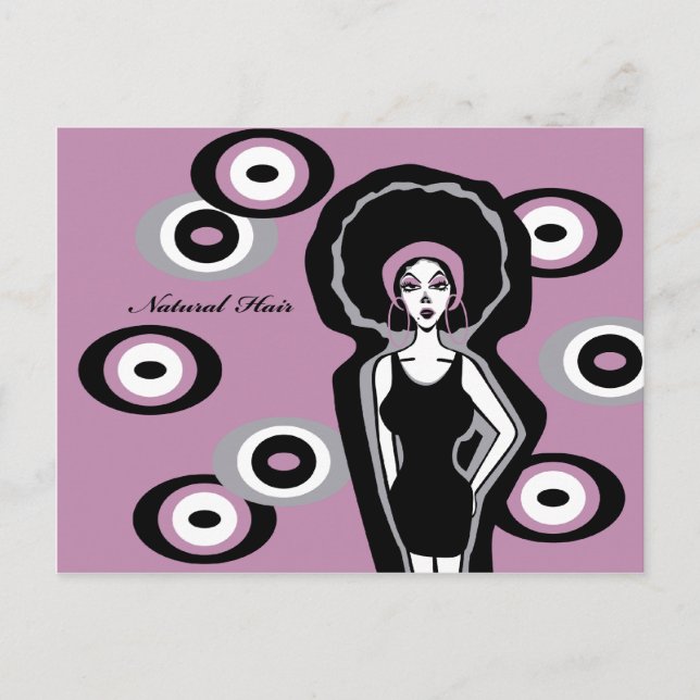 Postal Cabello natural (Anverso)