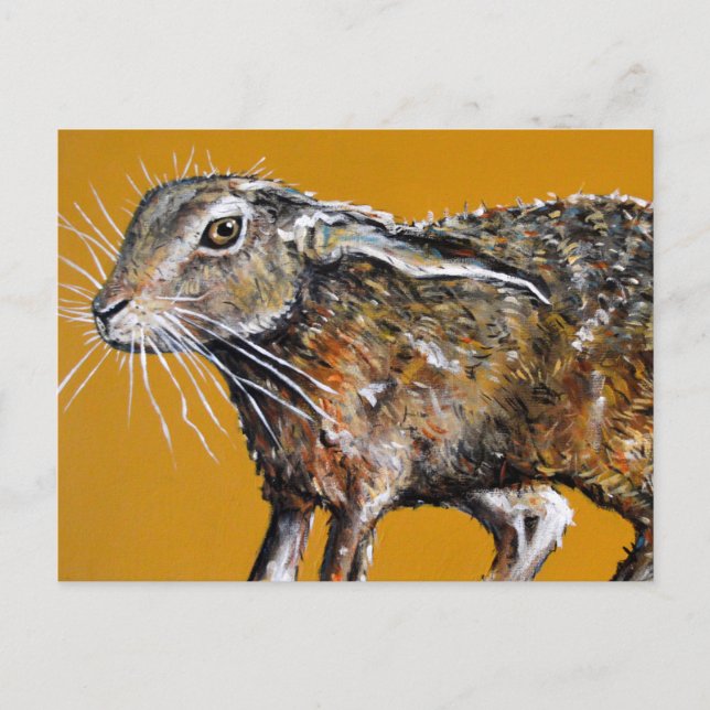 Postal Cabello Pensivo (Anverso)