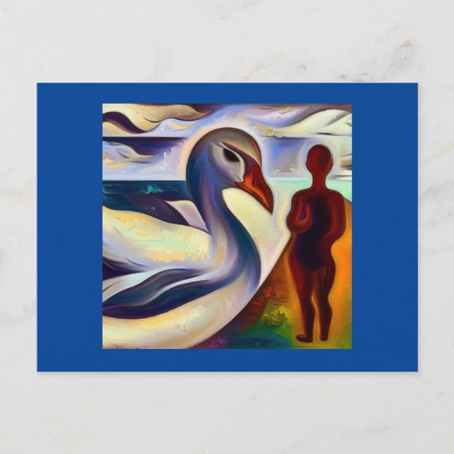 Postal Cabeza animal espiritual 2 (Anverso)