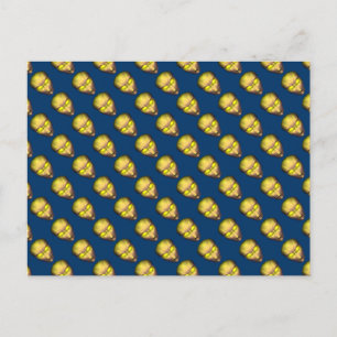 Postal Cabeza de alienígena amarillo