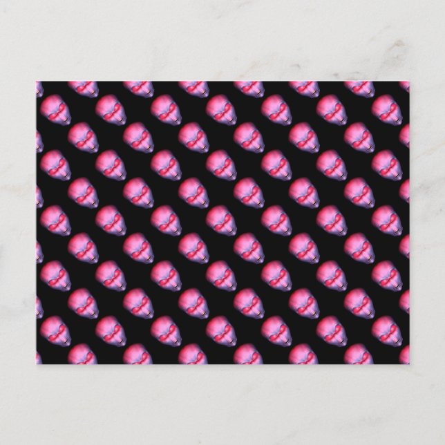 Postal Cabeza de alienígena rosa (Anverso)