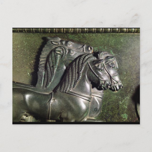 Postal Cabeza de caballo de una cuadriga (Anverso)