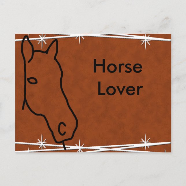 Postal Cabeza de caballo Lover (Anverso)