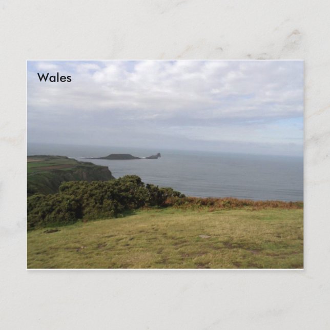 Postal Cabeza de camarada, Gower, Gales del Sur. (Anverso)